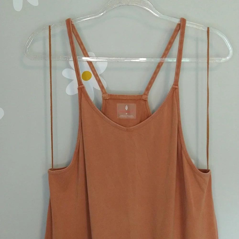 Free People Hotshot Romper In Cedar (Earthy Terracotta Orange) - Picture 4 of 14